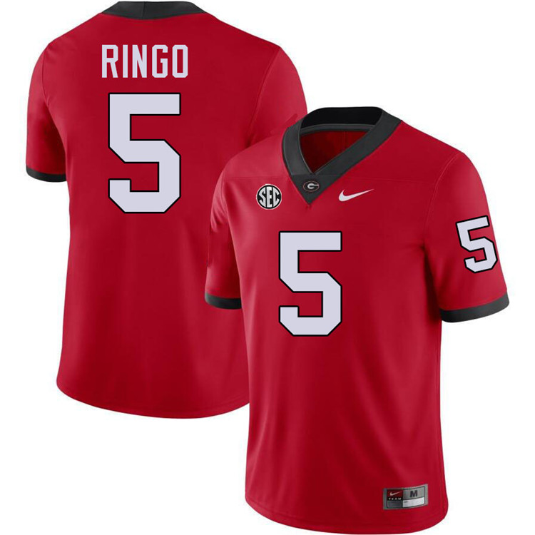 Kelee Ringo Georgia Jersey,University Of Georgia Bulldogs Football Jersey,Uniforms,Gears-Red